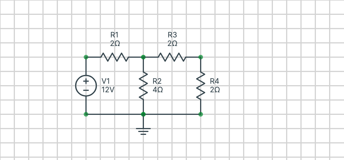 A two-mesh circuit